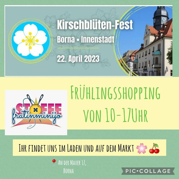 Kirschblütenfest + Frühlingsshopping in der Bornaer Innenstadt 2023