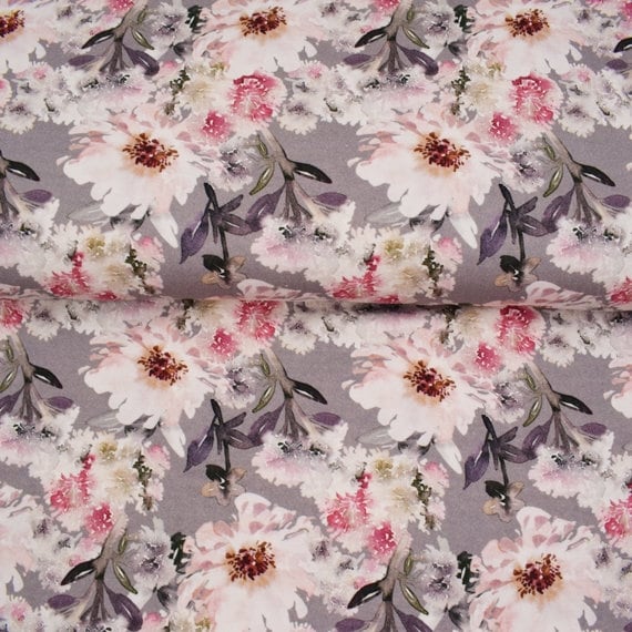 Baumwolljersey Stoff Druck 