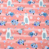 Baumwolljersey Stoff Druck  Hab dich Liebär als alle anderen, altrosa | KATINOH