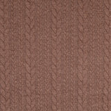 Zopfstrick Jacquard Stoff rehbraun
