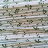 Baumwolljersey Druck - Eucalyptus Stoff grün weiß gestreift | Fräulein von Julie