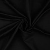 French Terry Stoff uni schwarz ungeraut - Basic Stoffe