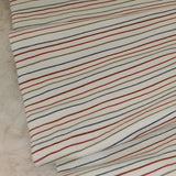 Reststück: Baumwolljersey weiß, mehrfarbig gestreift | Julie Kids Fashion; ca. 0,3m