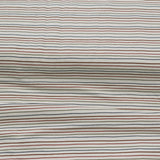 Reststück: Baumwolljersey weiß, mehrfarbig gestreift | Julie Kids Fashion; ca. 0,3m