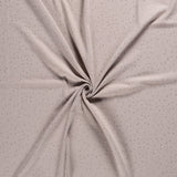 Baumwoll Musselin Stoff mit Glitzerelementen, beige