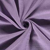 Reststück: Baumwoll Musselin Stoff uni lila; ca. 0,5m