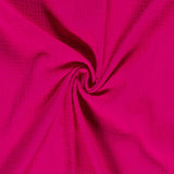 Baumwoll Musselin Stoff uni fuchsia