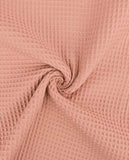 Waffelpique uni, alt rosé - 100% Baumwoll Stoff