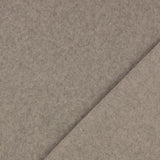 Reststücke: Baumwollfleece Stoff uni hellgrau - 100% Baumwolle; ca. 1,1m + 2,0m