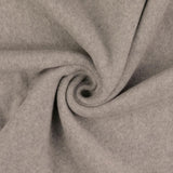 Reststücke: Baumwollfleece Stoff uni hellgrau - 100% Baumwolle; ca. 1,1m + 2,0m