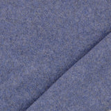 Baumwollfleece Stoff uni jeansblau - 100% Baumwolle