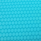 Reststück: French Terry Stoff türkis Fuchs, Hase, Bär; ca. 1,1m