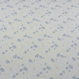 Jersey Stoff "Dina" Mammute / Elefanten mit Palmen blau weiß