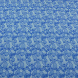 Baumwolljersey Stoff "Dina" blau Kugeln - geometrisches Muster