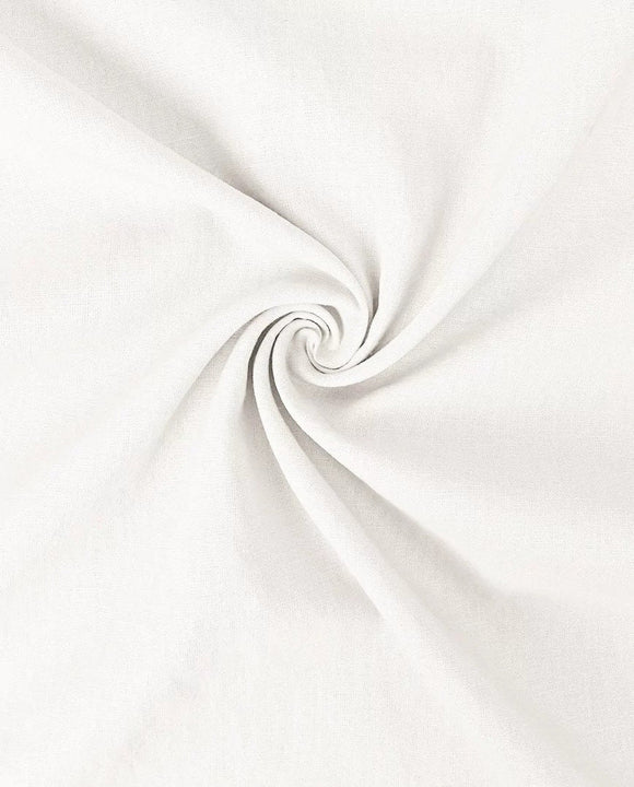 Leinenstoff uni weiß, 100% Leinen