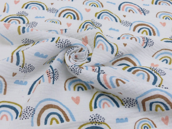 Baumwoll Musselin Stoff Druck 