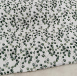 Baumwoll Musselin Stoff "Eukalyptus" weiß mit grünen Zweigen | Fräulein von Julie