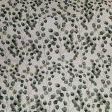 Baumwoll Musselin Stoff "Eukalyptus" weiß mit grünen Zweigen | Fräulein von Julie