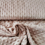 Minky Fleece Stoff uni altrosa / alt rosé