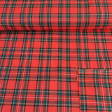 Viskose Webware Schotten-Karo "klein", rot