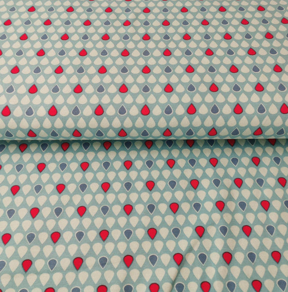 Baumwolljersey Retro Stoff 