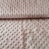 Minky Fleece Stoff uni altrosa / alt rosé