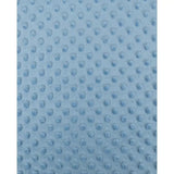 Minky Fleece Stoff uni jeans blau