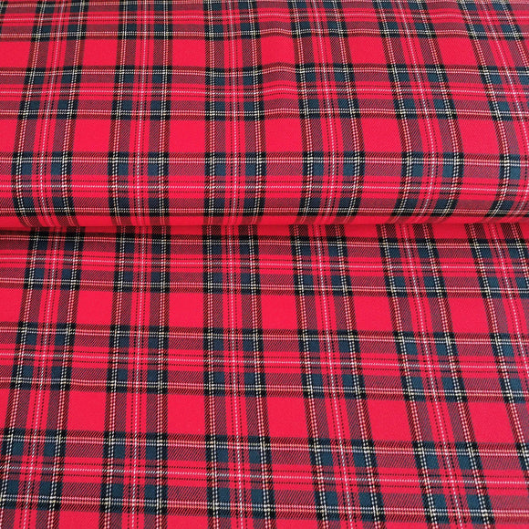 Viskose Webware Schotten-Karo 