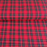 Viskose Webware Schotten-Karo "klein", rot