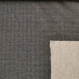 Reststück: Jacquard Jersey Fischgrat anthrazit - schwarz/weiß; ca. 0,4m