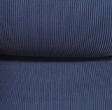 Rip Bündchen Stoff - Schlauchware 35/70cm - marineblau