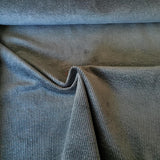 Washed Cord Stoff "Stretch" uni dunkel petrol - Basic Stoffe