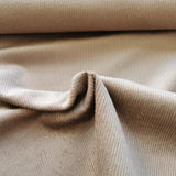 Washed Cord Stoff "Stretch" uni sand - Basic Stoffe