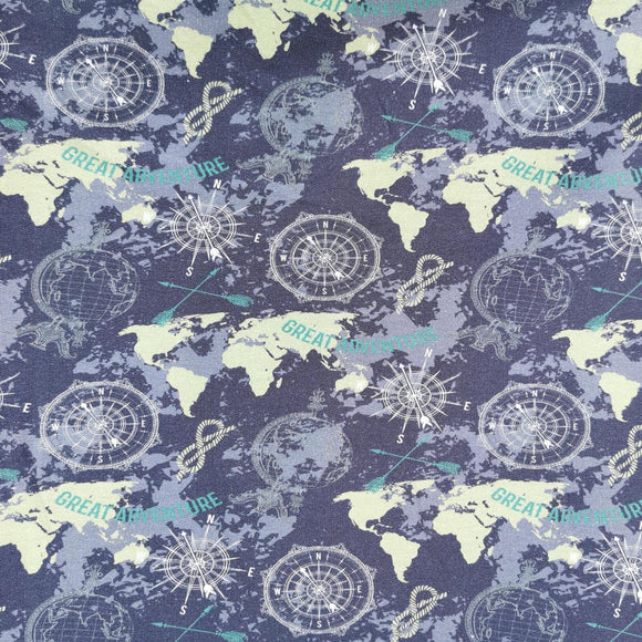 French Terry Stoff Druck - 