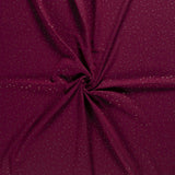 Baumwoll Musselin Stoff mit Glitzerelementen, bordeaux