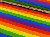 Baumwoll Jersey Stoff Druck - Regenbogenstreifen bunt/multicolor (breit)